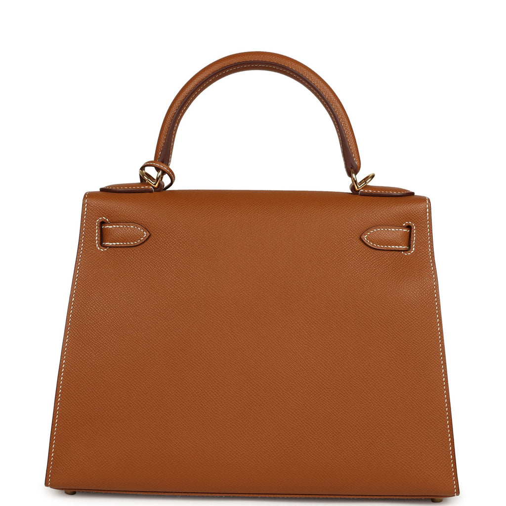 Hermes Kelly Sellier 28 Gold Epsom Gold Hardware