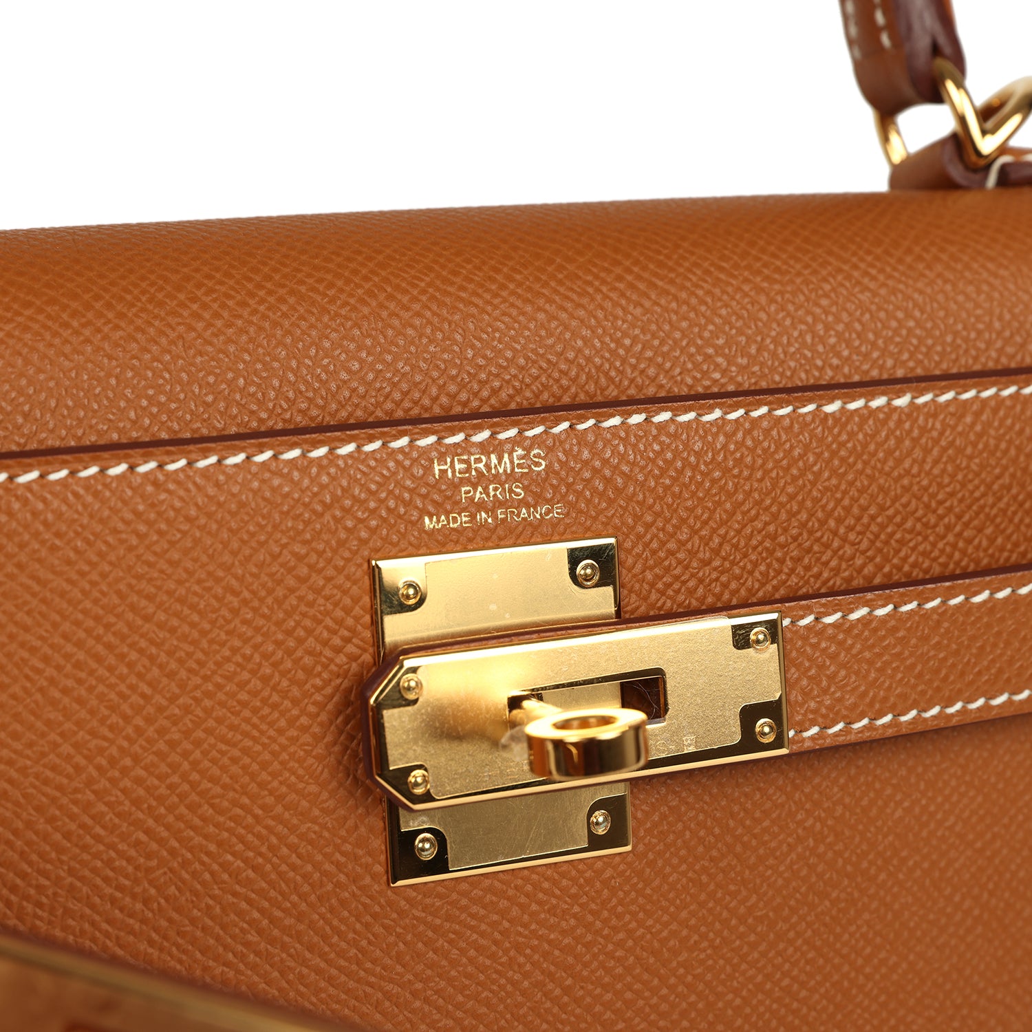 Hermes Kelly Sellier 28 Gold Epsom Gold Hardware