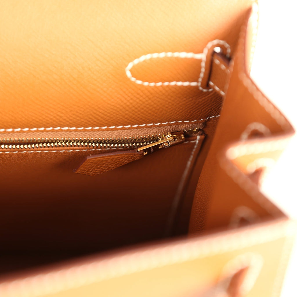 Hermes Kelly Sellier 28 Gold Epsom Gold Hardware