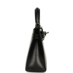 Hermes Kelly Sellier 20 Black Box Palladium Hardware