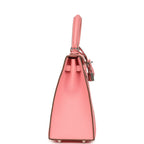 Hermes Kelly Sellier 25 Rose Confetti Epsom Palladium Hardware