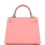 Hermes Kelly Sellier 25 Rose Confetti Epsom Palladium Hardware