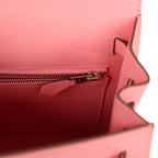 Hermes Kelly Sellier 25 Rose Confetti Epsom Palladium Hardware