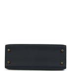 Hermes Kelly Sellier 25 Bleu Indigo Epsom Gold Hardware