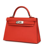 Hermes Kelly Sellier  20 Capucine Epsom Palladium Hardware
