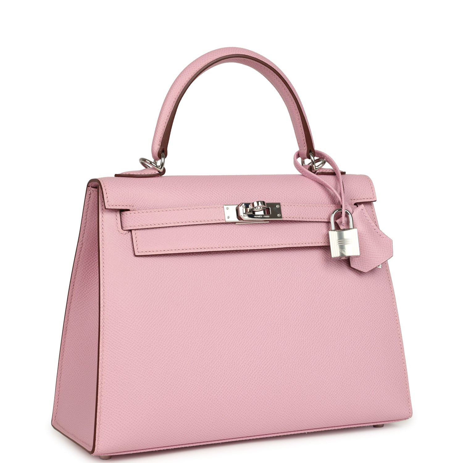 Hermes Kelly Sellier 25 Mauve Sylvestre Epsom Palladium Hardware