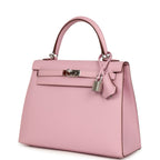 Hermes Kelly Sellier 25 Mauve Sylvestre Epsom Palladium Hardware