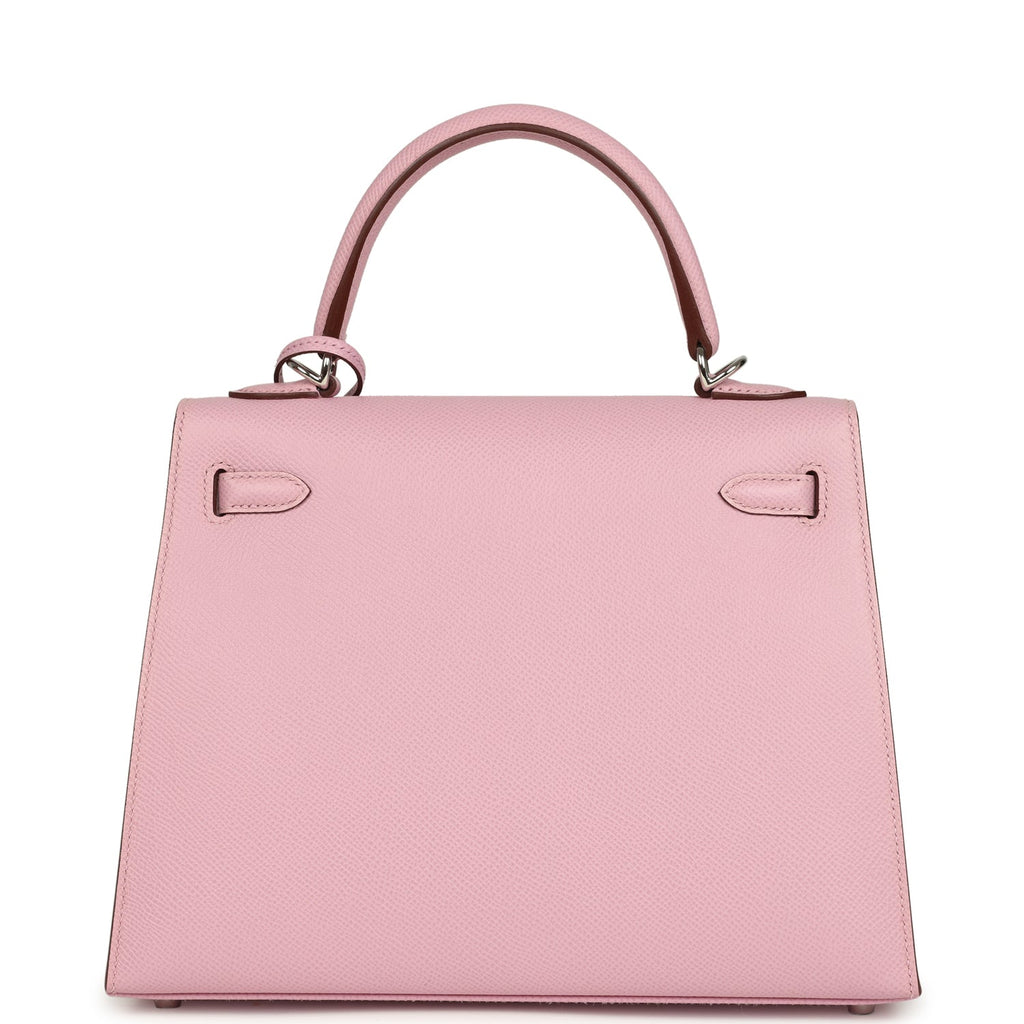 Hermes Kelly Sellier 25 Mauve Sylvestre Epsom Palladium Hardware
