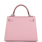 Hermes Kelly Sellier 25 Mauve Sylvestre Epsom Palladium Hardware