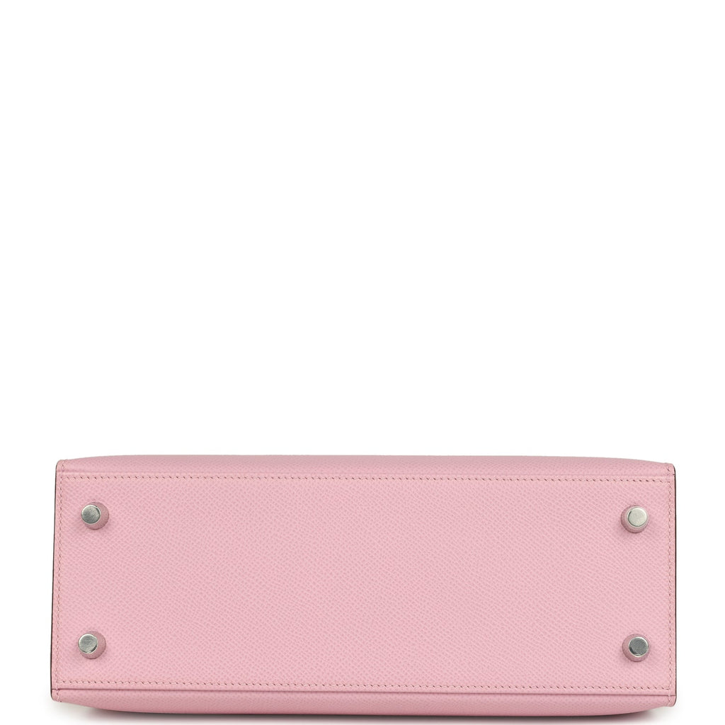 Hermes Kelly Sellier 25 Mauve Sylvestre Epsom Palladium Hardware