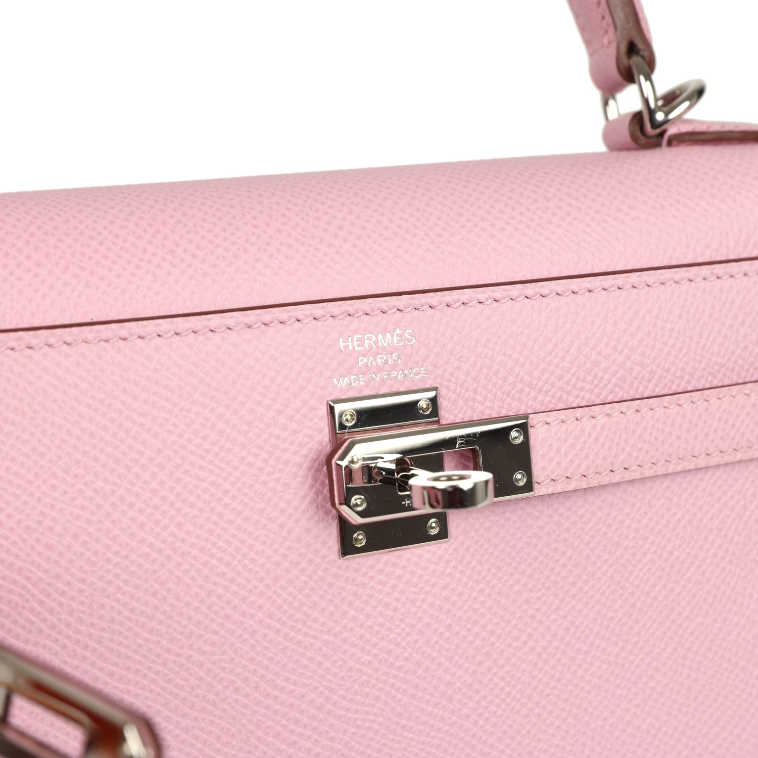 Hermes Kelly Sellier 25 Mauve Sylvestre Epsom Palladium Hardware