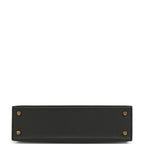 Hermes Kelly Sellier 20 Black Epsom Gold Hardware