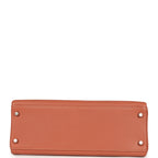 Hermes Kelly Retourne 32 Rose Tea Clemence Palladium Hardware