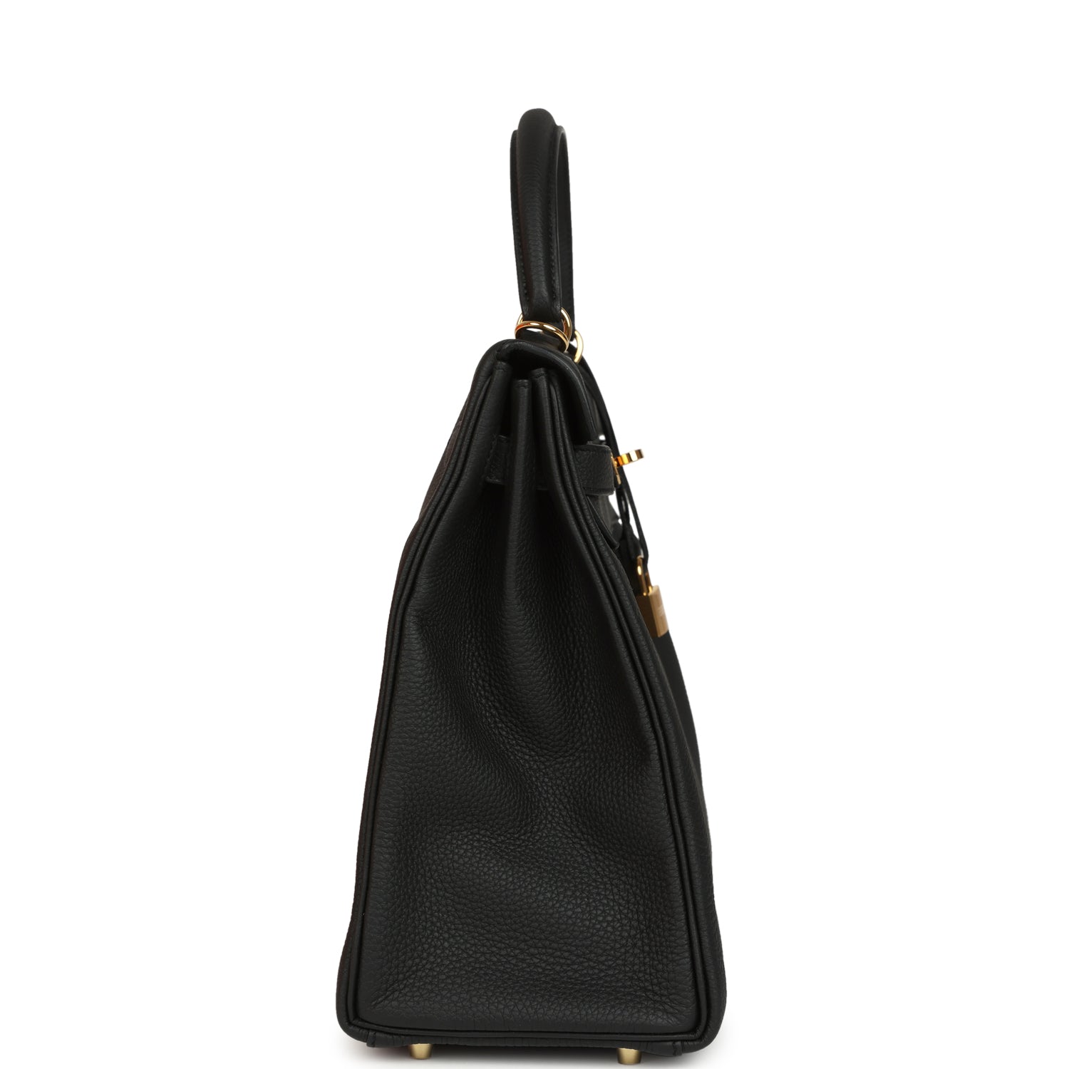 Hermes Kelly Retourne 35 Black Togo Gold Hardware