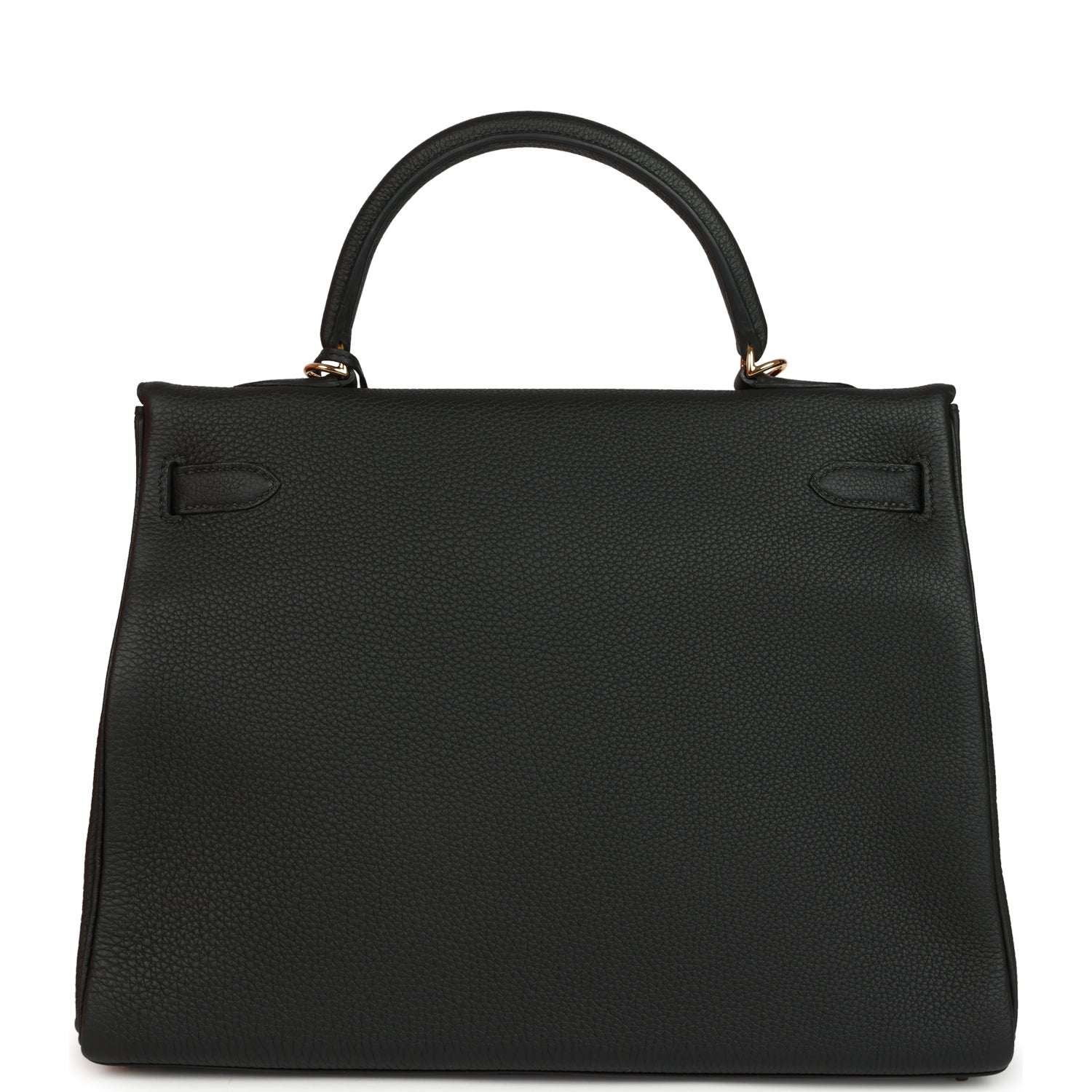 Hermes Kelly Retourne 35 Black Togo Gold Hardware