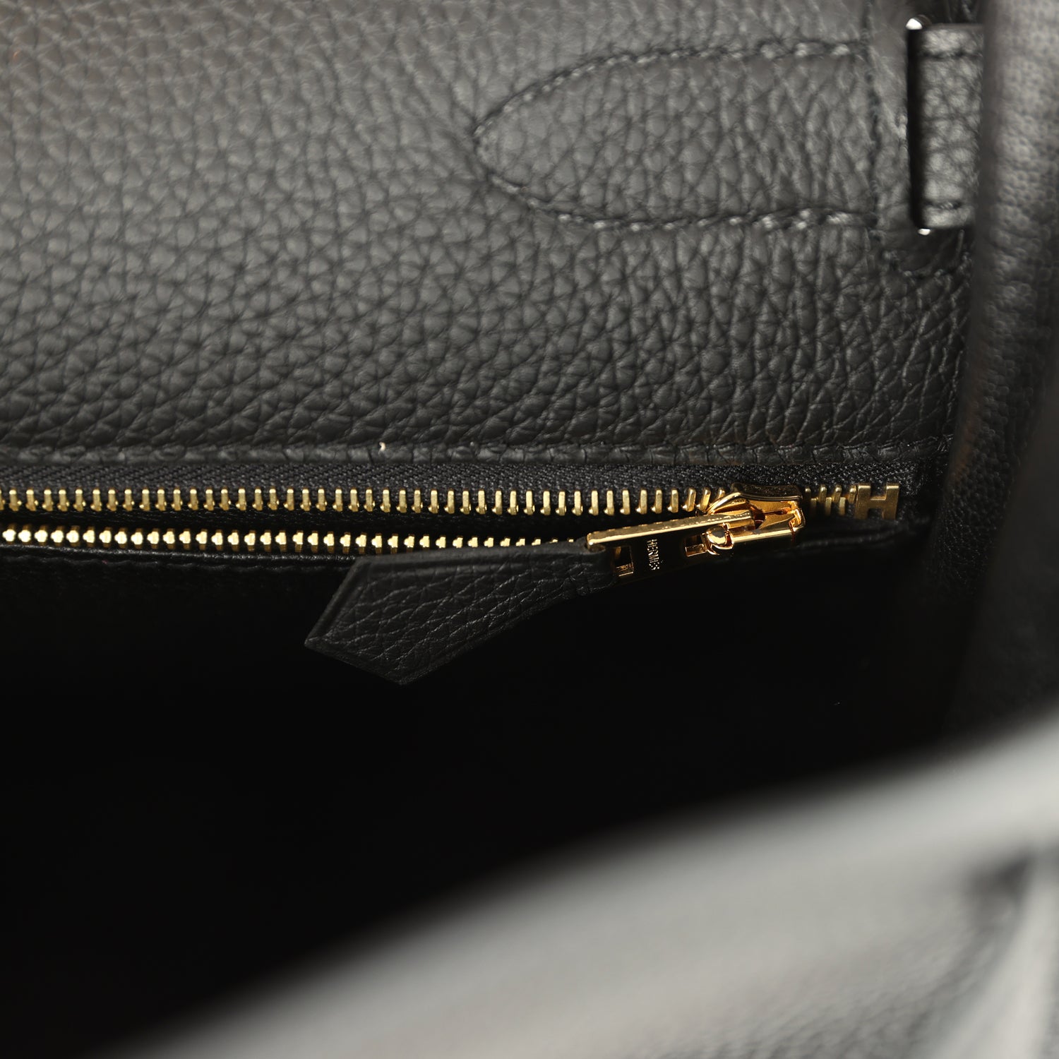 Hermes Kelly Retourne 35 Black Togo Gold Hardware