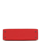 Hermes Kelly Sellier 20 Rouge de Coeur Epsom Palladium Hardware