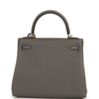 Hermes Kelly Retourne 25 Etain Togo Gold Hardware