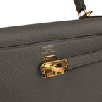 Hermes Kelly Retourne 25 Etain Togo Gold Hardware
