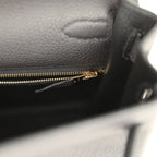 Hermes Kelly Retourne 32 Black Togo Gold Hardware