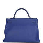 Hermes Kelly Retourne 35 Bleu Electric Togo Palladium Hardware
