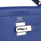 Hermes Kelly Retourne 35 Bleu Electric Togo Palladium Hardware