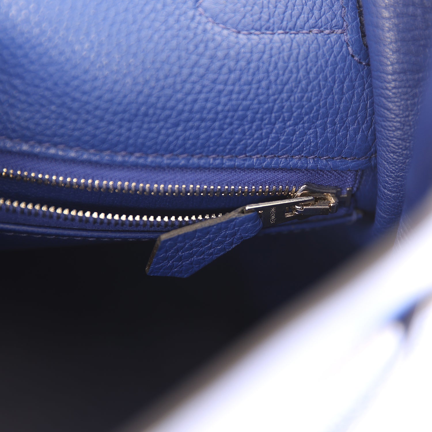 Hermes Kelly Retourne 35 Bleu Electric Togo Palladium Hardware
