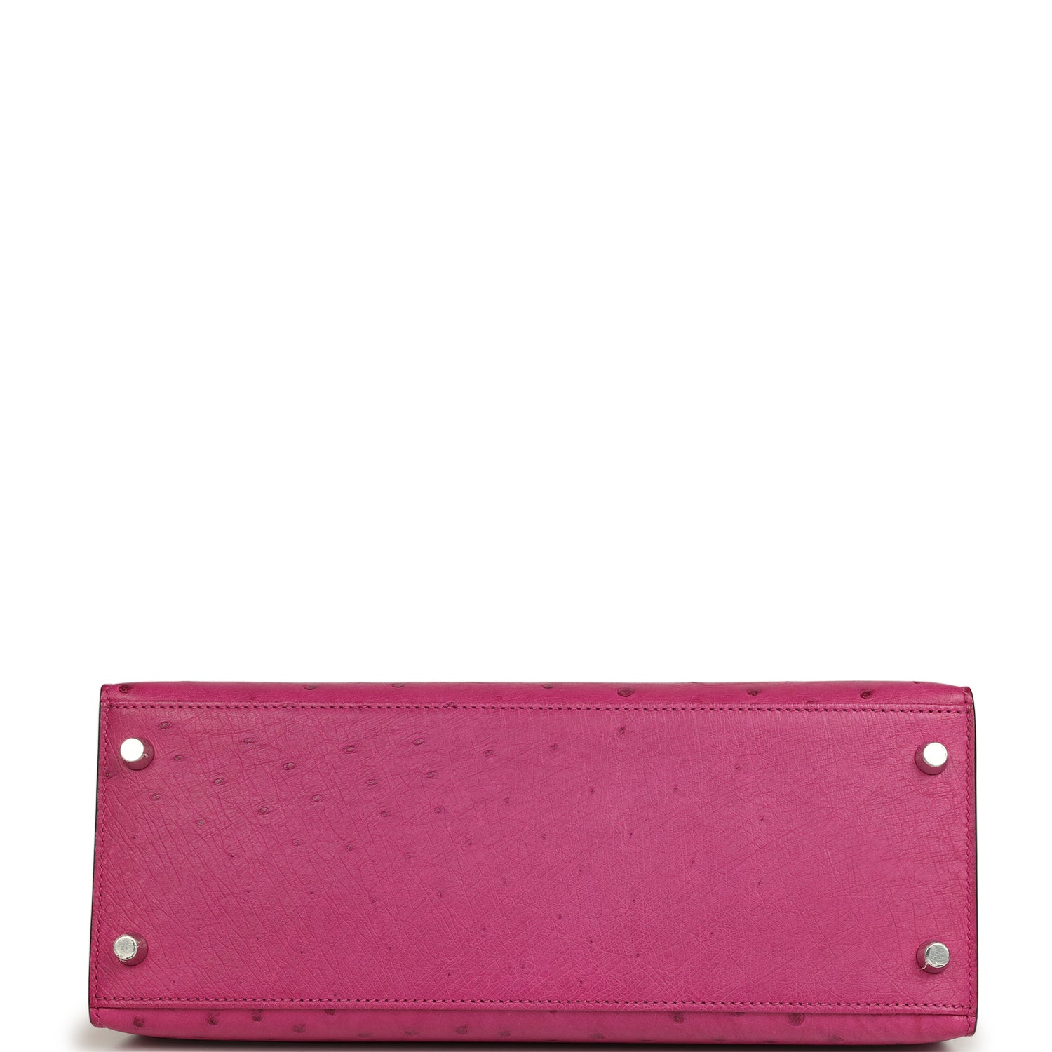 Hermes Kelly Sellier 28 Rose Poupre Ostrich Palladium Hardware