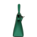 Hermes Kelly Sellier 20 Vert Vertigo Epsom Palladium Hardware