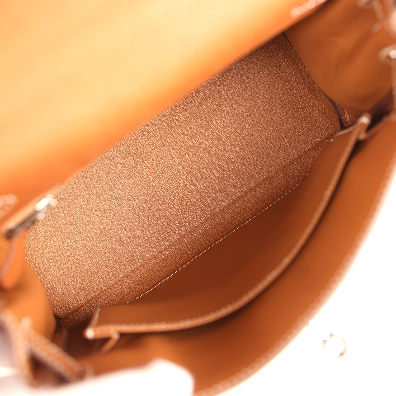 Hermes Kelly Retourne 25 Fauve Barenia Faubourg Palladium Hardware