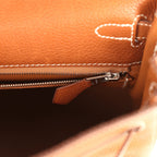 Hermes Kelly Retourne 25 Fauve Barenia Faubourg Palladium Hardware