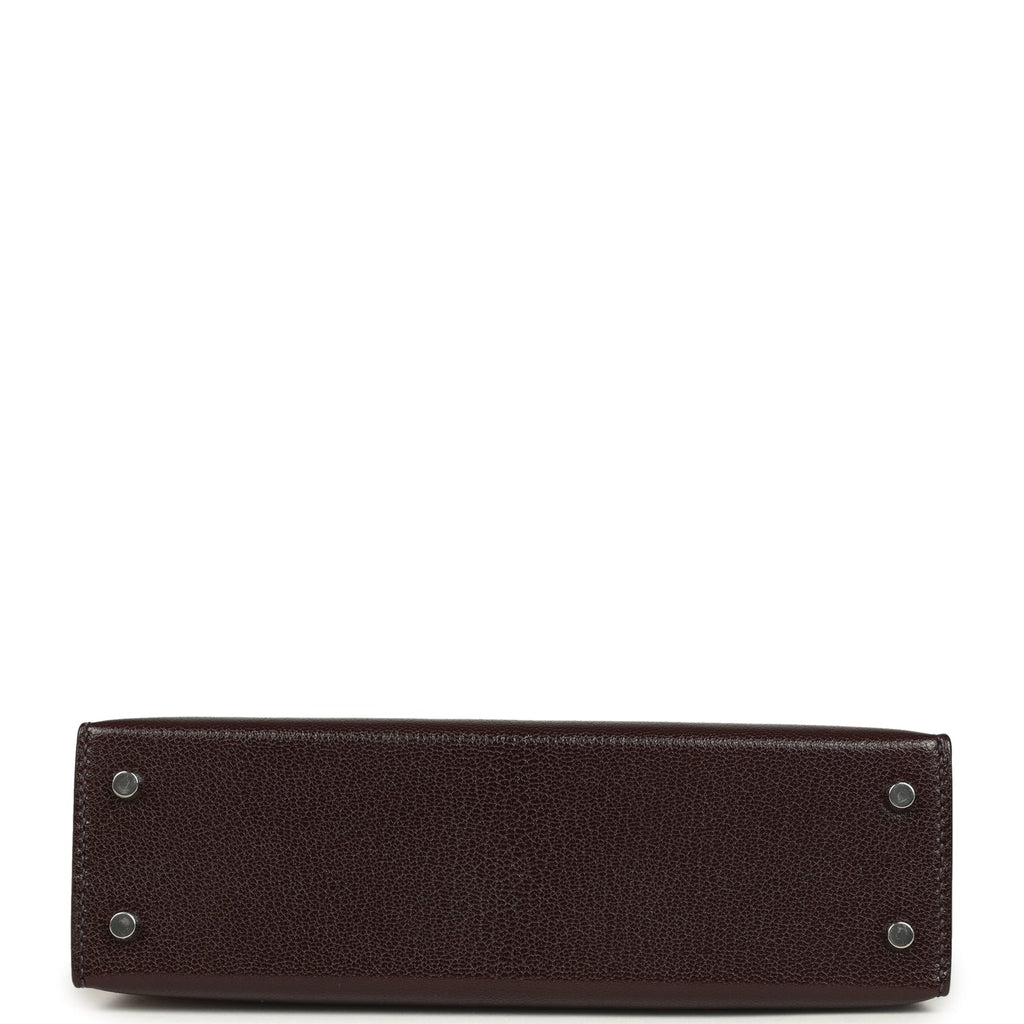 Hermes Kelly Sellier 20 Rouge Sellier Chevre Chamkila Palladium Hardware