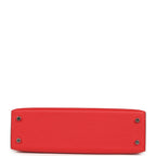Hermes Kelly Sellier 20 Rouge Radieux Epsom Palladium Hardware