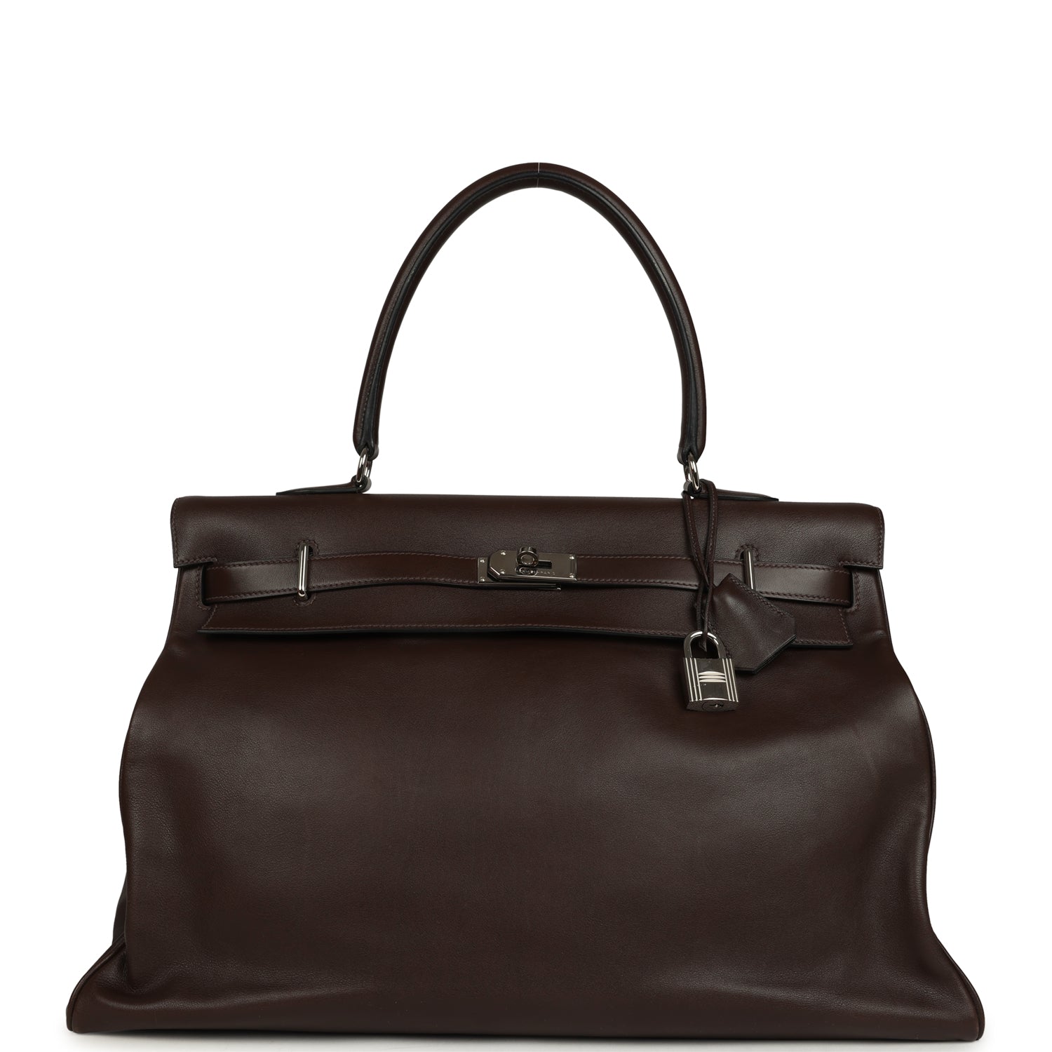 Hermes Kelly Relax 50 Ebene Sikkim Palladium Hardware