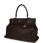 Hermes Kelly Relax 50 Ebene Sikkim Palladium Hardware