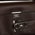 Hermes Kelly Relax 50 Ebene Sikkim Palladium Hardware