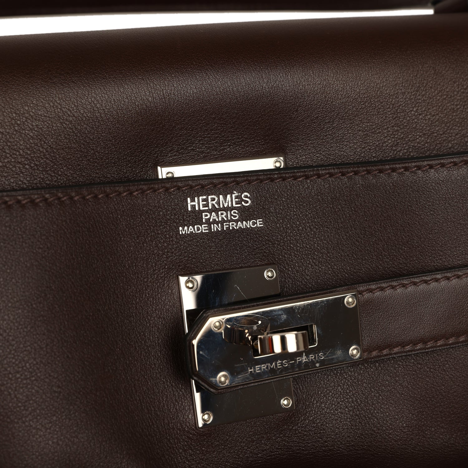 Hermes Kelly Relax 50 Ebene Sikkim Palladium Hardware