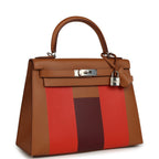Hermes Kellygraphie Kelly Sellier 28 "Lettre H" Gold Epsom Palladium Hardware