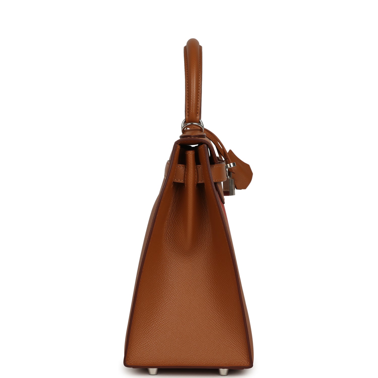 Hermes Kellygraphie Kelly Sellier 28 "Lettre H" Gold Epsom Palladium Hardware