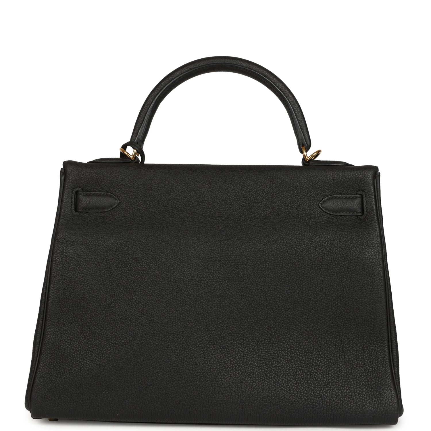 Hermes Kelly Retourne 32 Black Togo Gold Hardware