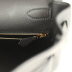 Hermes Kelly Retourne 32 Black Togo Gold Hardware