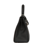 Hermes Special Order (HSS) Kelly Retourne 25 Black Verso Togo Brushed Palladium Hardware