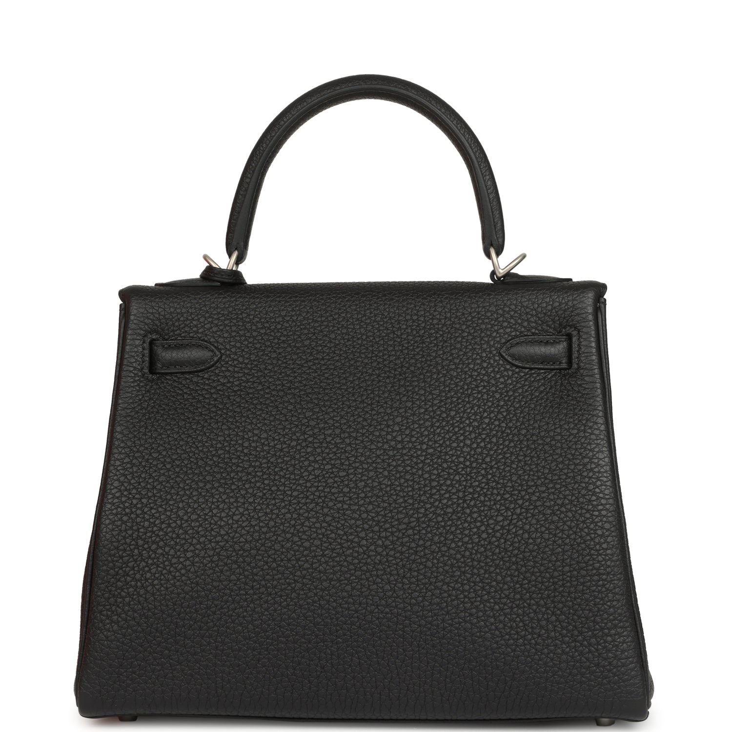 Hermes Special Order (HSS) Kelly Retourne 25 Black Verso Togo Brushed Palladium Hardware