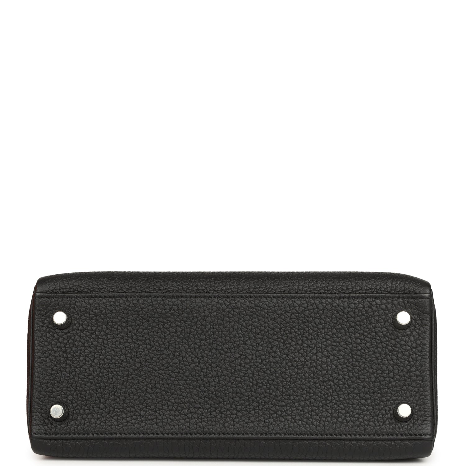 Hermes Special Order (HSS) Kelly Retourne 25 Black Verso Togo Brushed Palladium Hardware