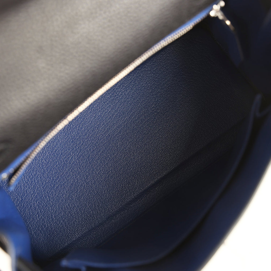 Hermes Special Order (HSS) Kelly Retourne 25 Black Verso Togo Brushed Palladium Hardware