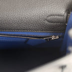 Hermes Special Order (HSS) Kelly Retourne 25 Black Verso Togo Brushed Palladium Hardware