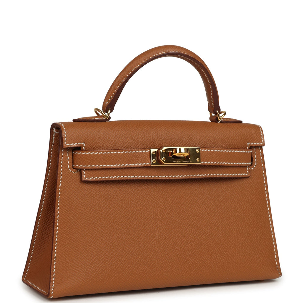 Hermes Kelly Sellier 20 Gold Epsom Gold Hardware