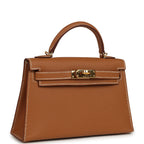 Hermes Kelly Sellier 20 Gold Epsom Gold Hardware