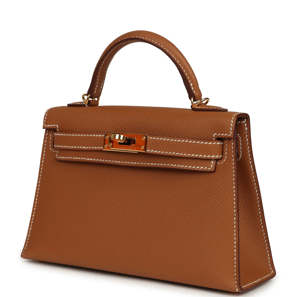 Hermes Kelly Sellier 20 Gold Epsom Gold Hardware