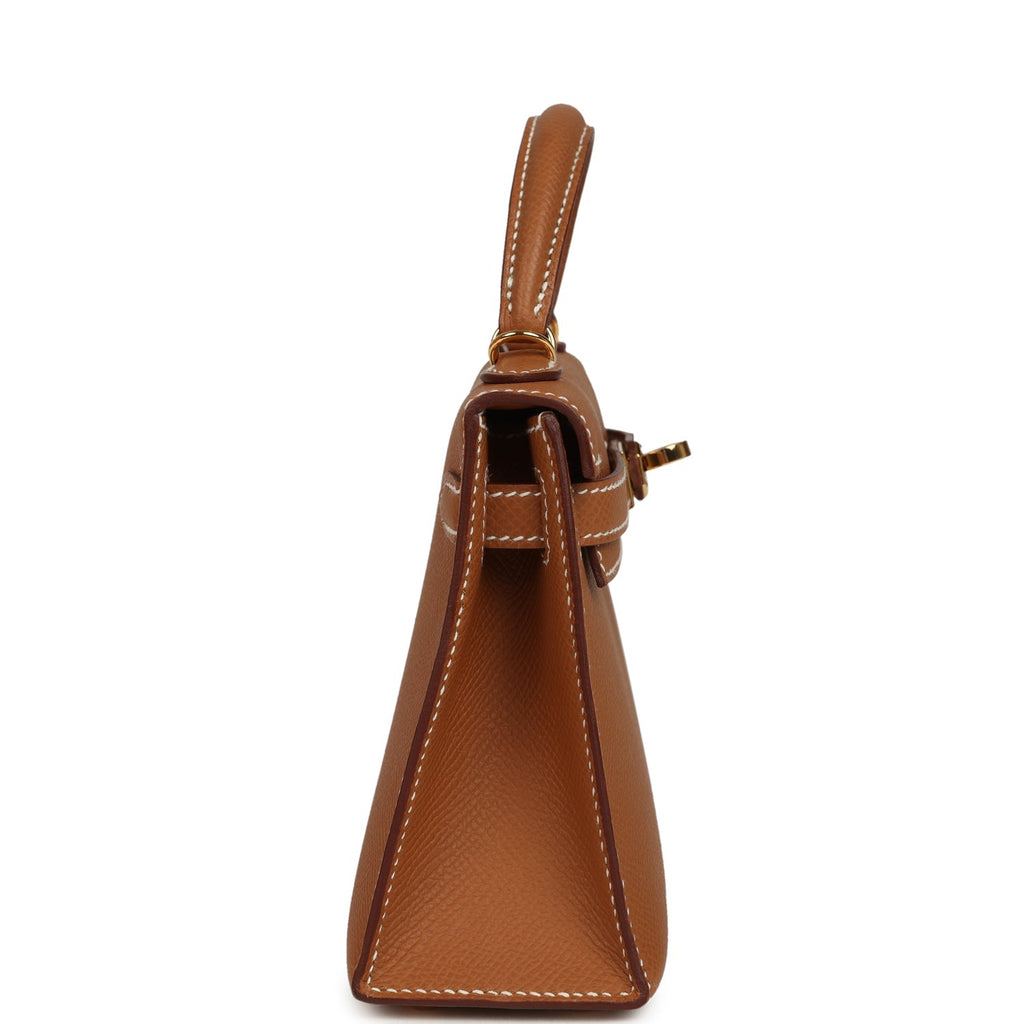 Hermes Kelly Sellier 20 Gold Epsom Gold Hardware